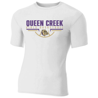 Queen Creek Girls Basketball Compression Shirt Thumbnail